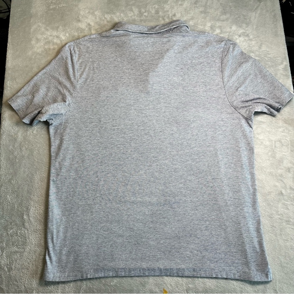 Vineyard Vines Men’s XL Gray Striped Edgartown Polo Golf Shirt - Picture 2 of 7